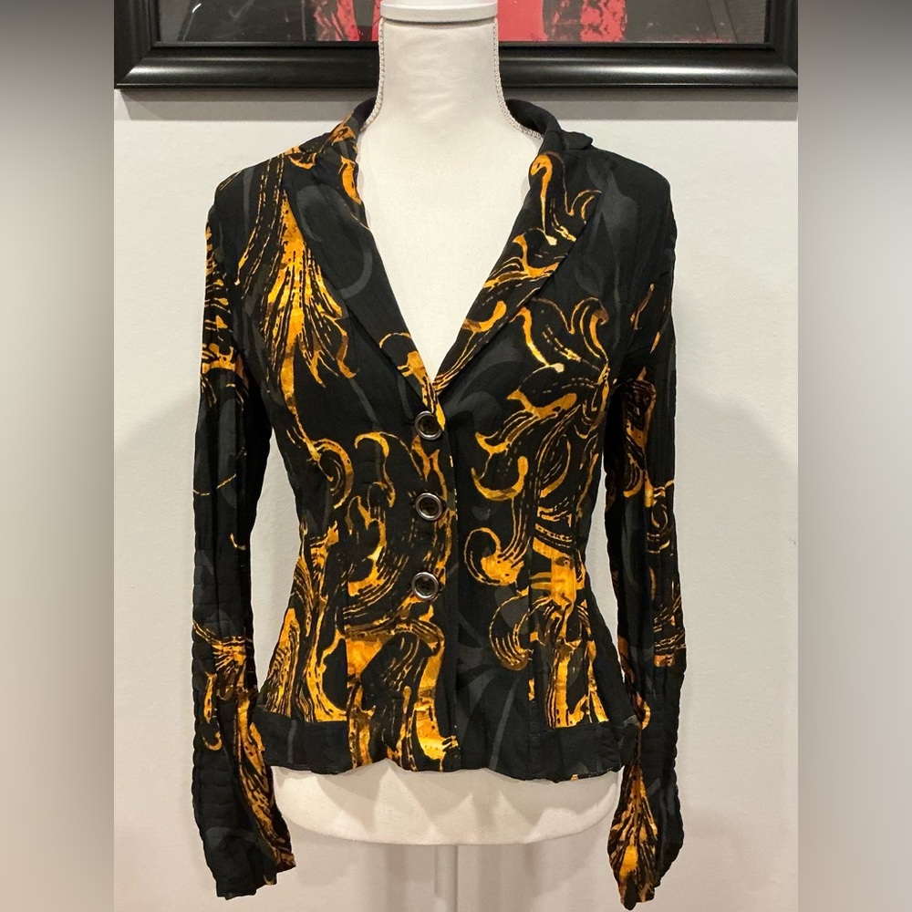 90s Chic Vintage Alberto Makali Jacket Blouse